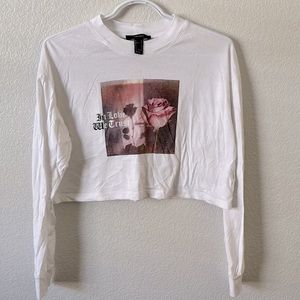 Forever 21 Long Sleeve Crop Top